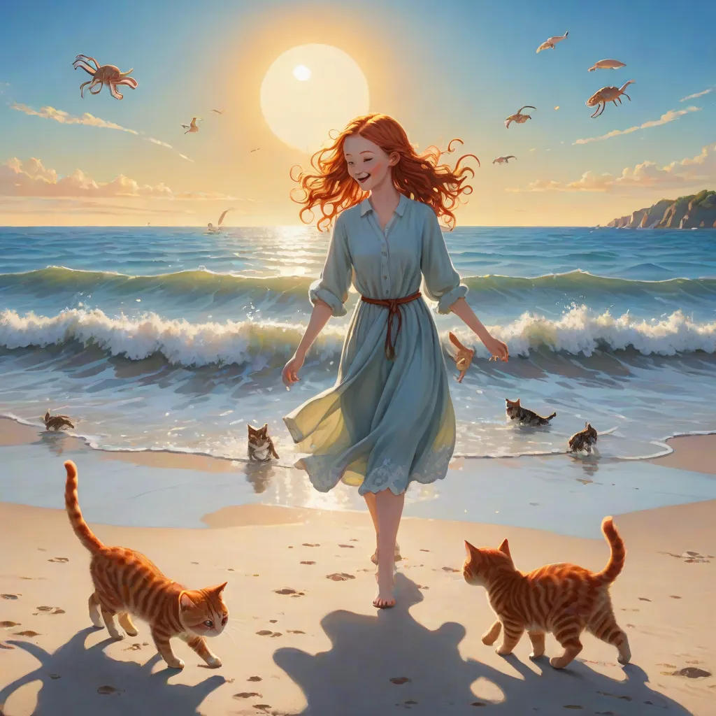 The Ginger Girl and Her Ocean Friends