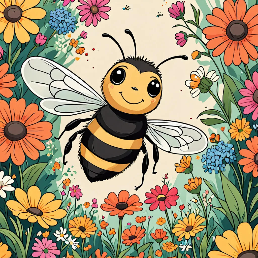 The Bee and Her Blooms