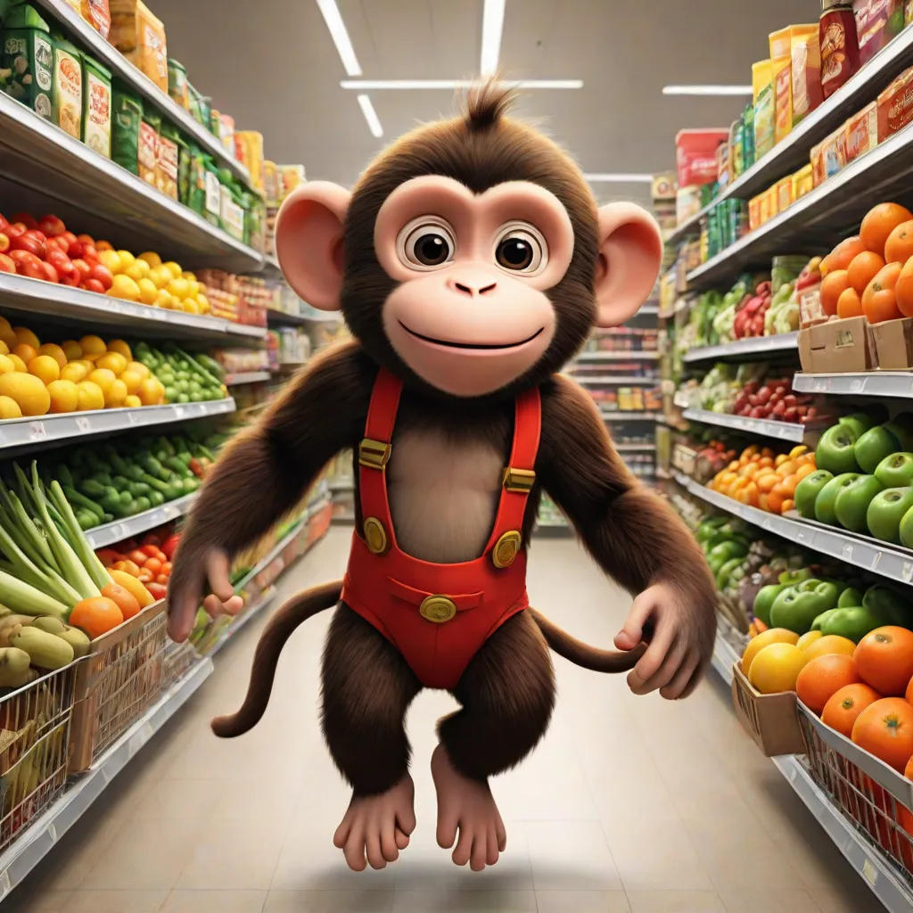 Benny The Monkey's Grocery Store Adventure...
