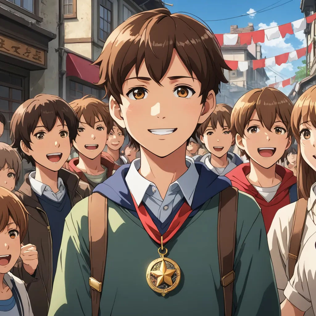 a group of people standing in front of a building with a star on it's collar and a medal, rayonism, concept art, Dan Content, official art