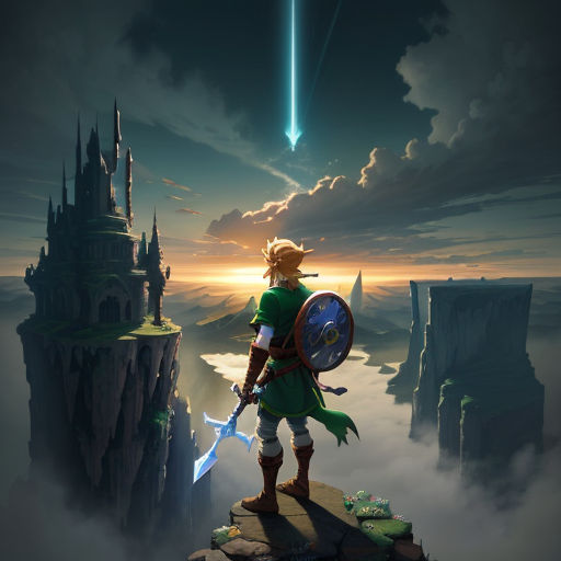 Link (Legend of Zelda) Potrait of a Hero Fan Art by 2dForever