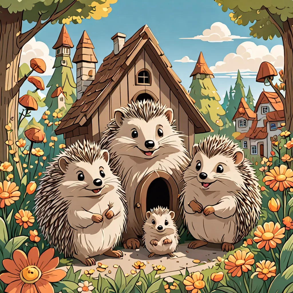 The Happy Hedgehog Family