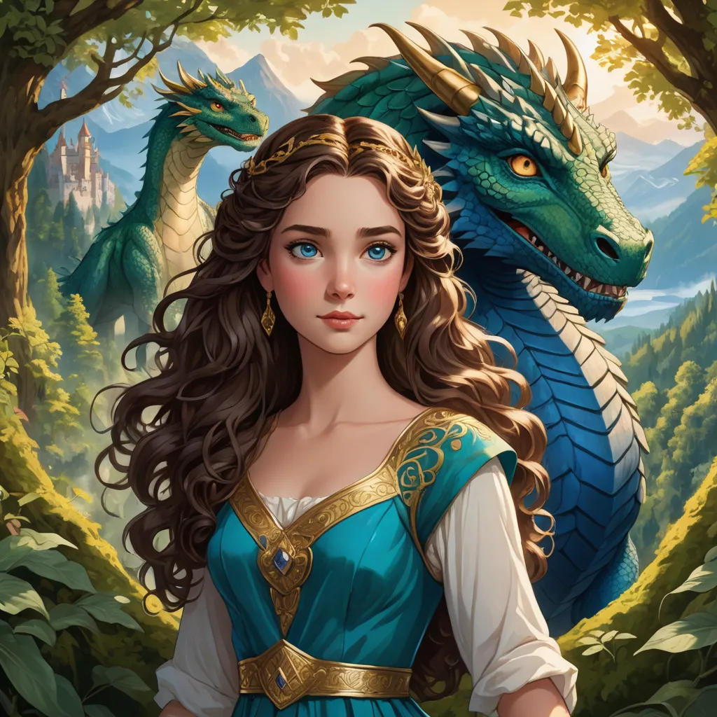 The Princess and the Friendly Dragon: A Journey of Acceptance and Companionship