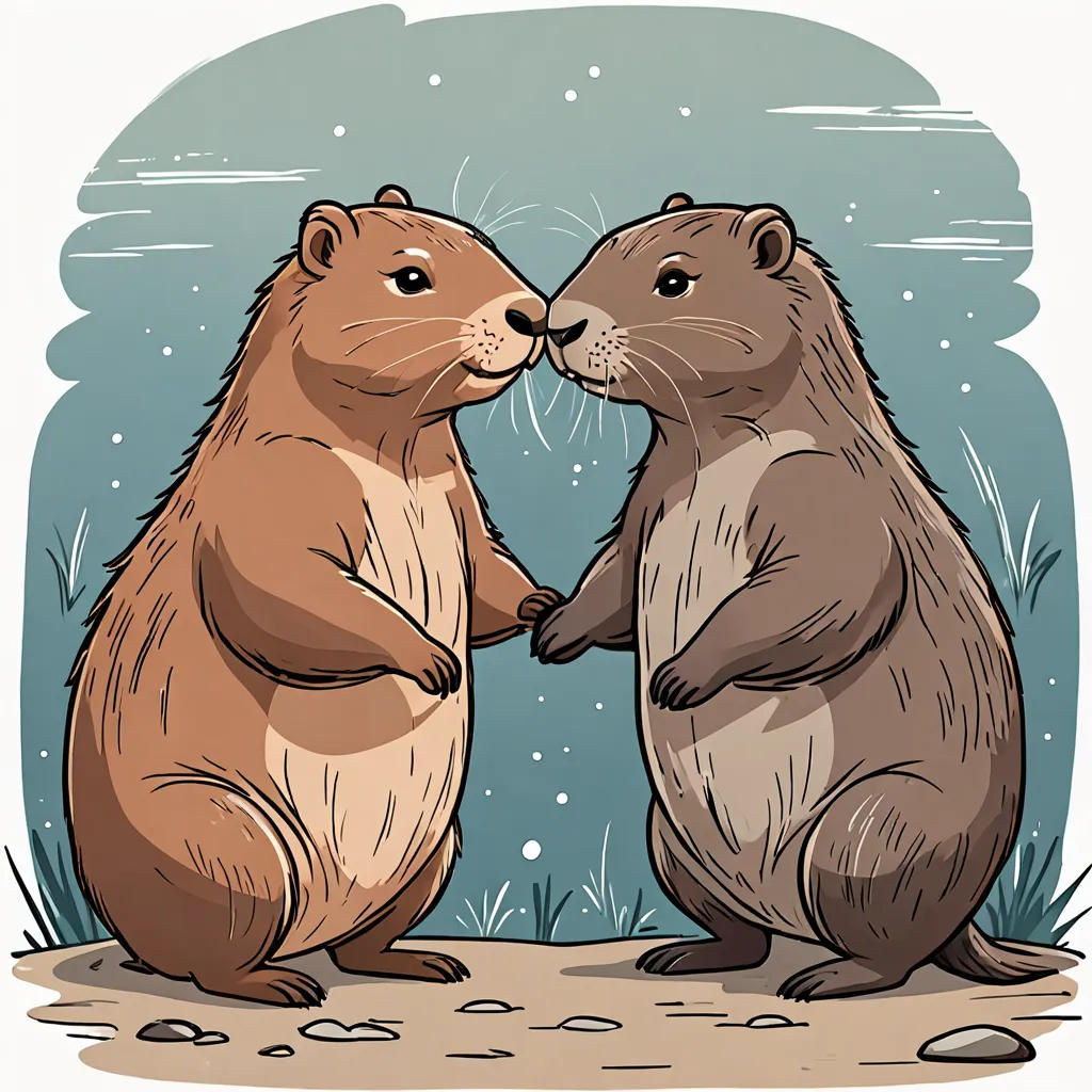 El amor entre un capibara y una nutria