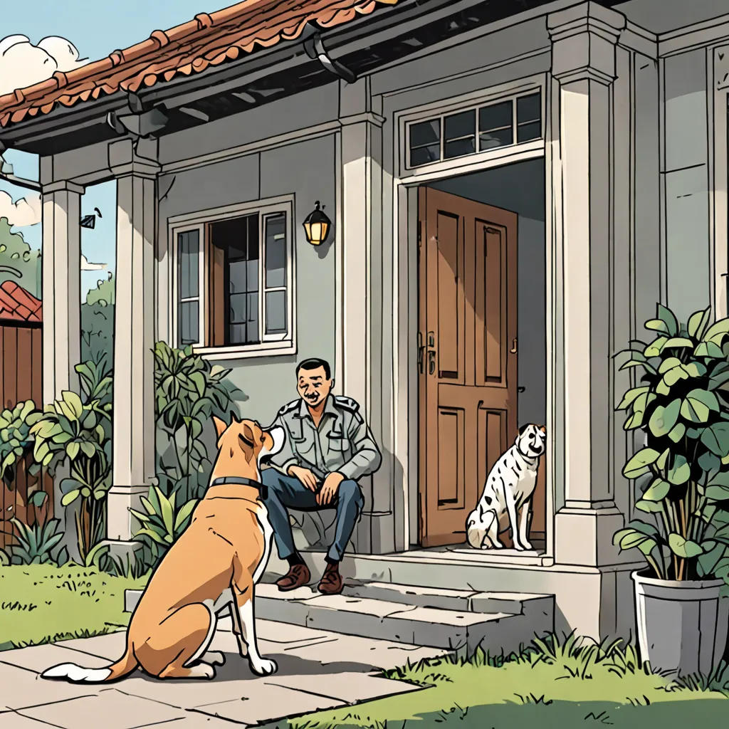 Toby the Faithful Guard Dog