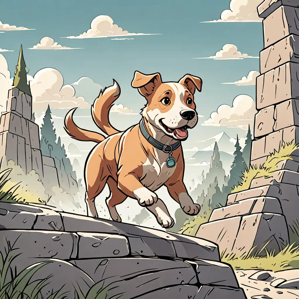 El perro valiente