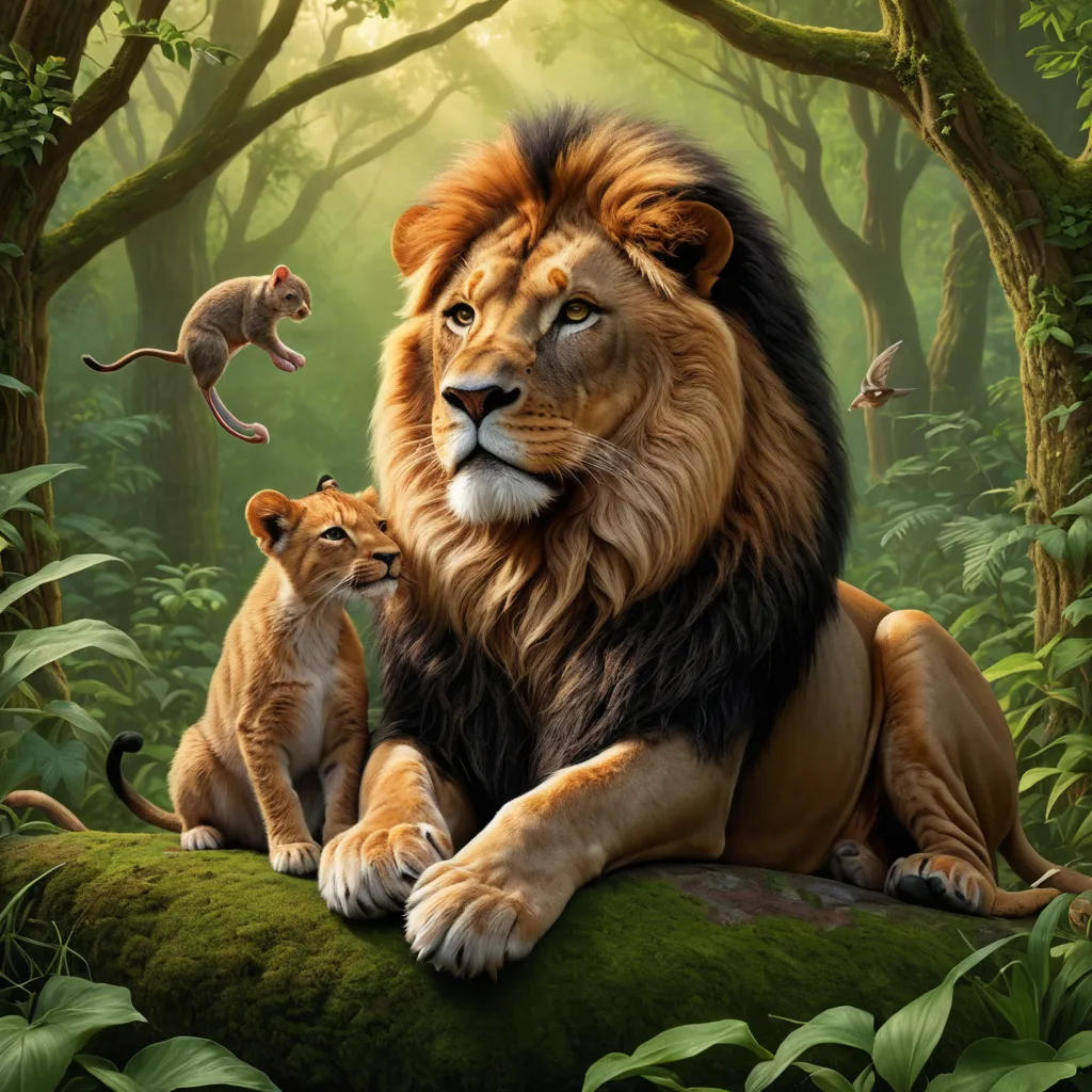 The Brave Rat and the Kind Lion