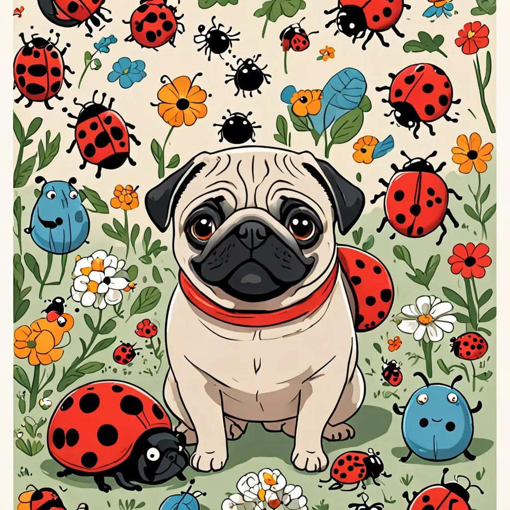 Stanley the Ladybug Pug