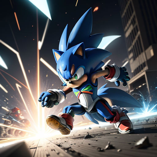 Metal Sonic - Png - Metal Sonic And Sonic Running - 1920x1080 PNG