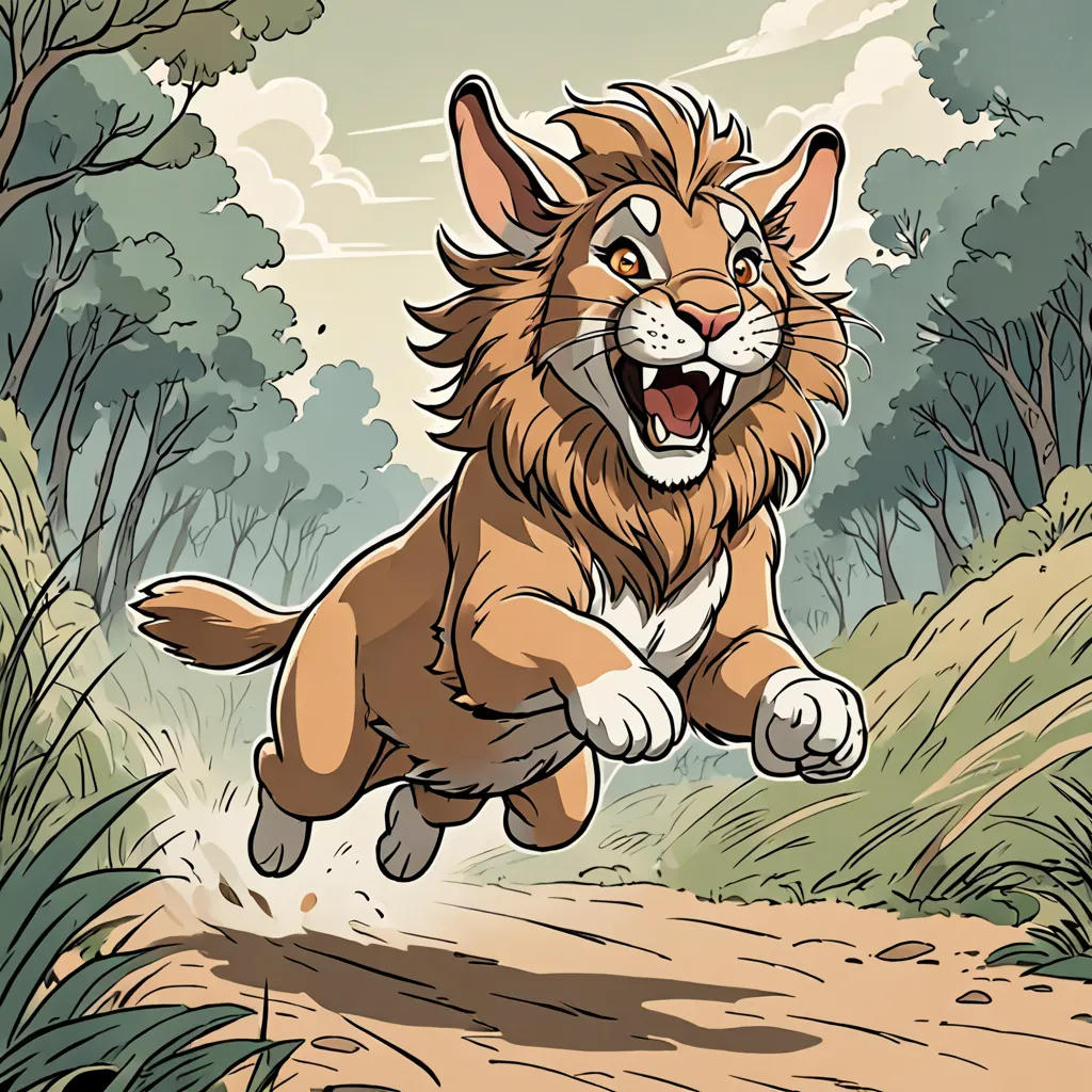 The Clever Rabbit and the Mighty Lion