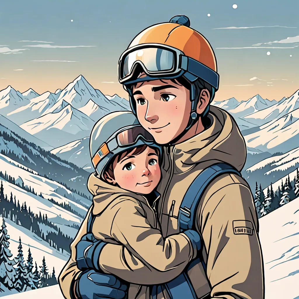 Skiing With Dad