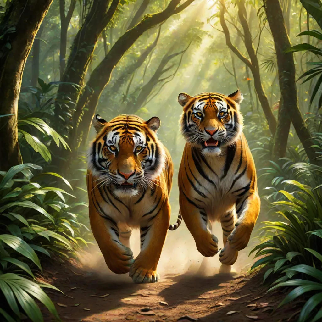 The Great Jungle Race: Tiger vs. Monkey