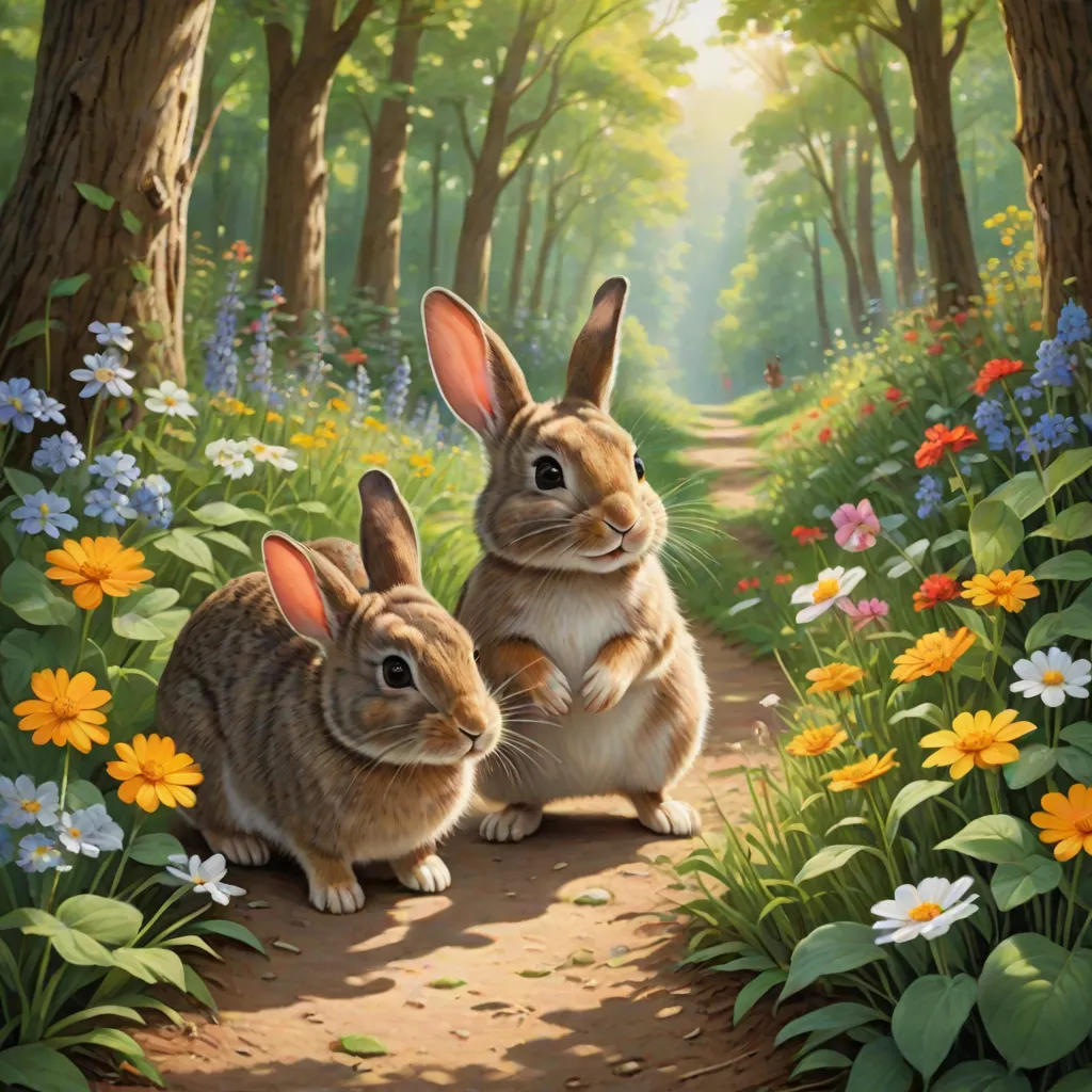 The Brave Journey of Rabbit and Mouse