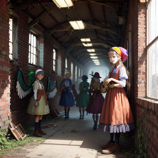 The Costumed Girls of the Factory