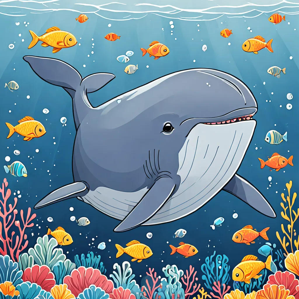 The Sweet Blue Whale's Adventure