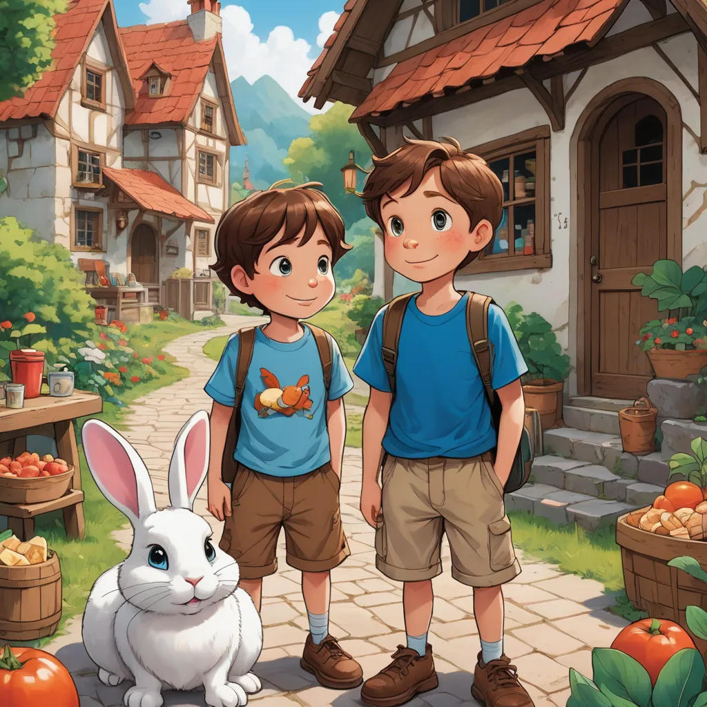 Two Friends and a Rabbit