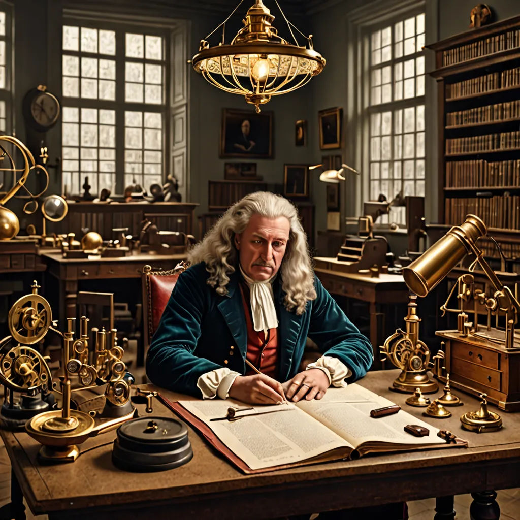 a man sitting at a desk with a book and a lamp in front of him and a lot of books on the table, naturalism, a flemish Baroque, Christopher Wren, promotional image