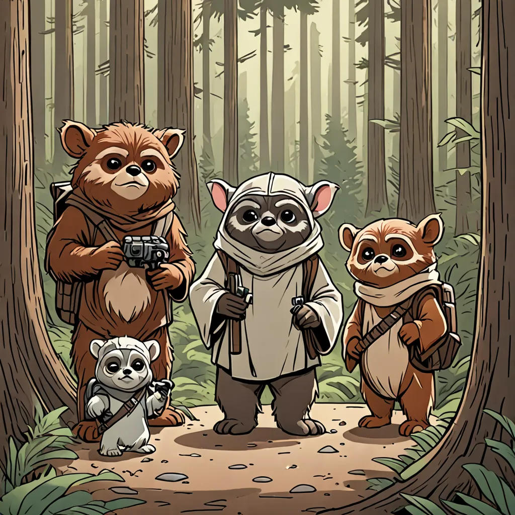 Grogu and the Ewoks