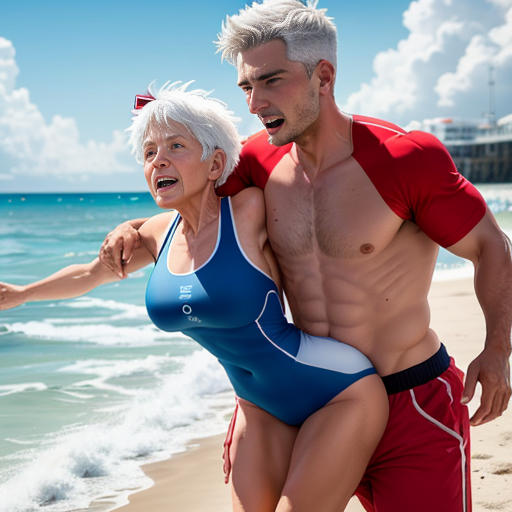 Granny Lifeguard Rescue