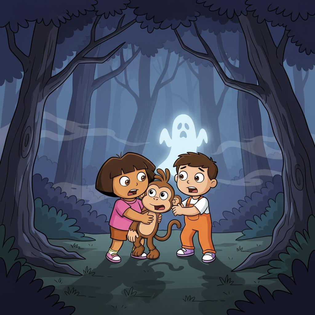 The Ghostly Adventure in the Forest
