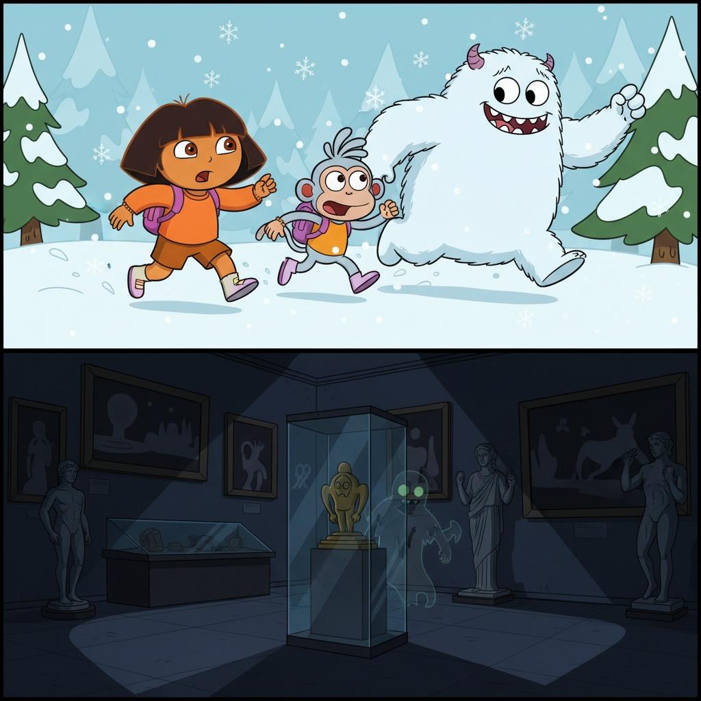 Dora and Boots’ Snowy and Spooky Adventure