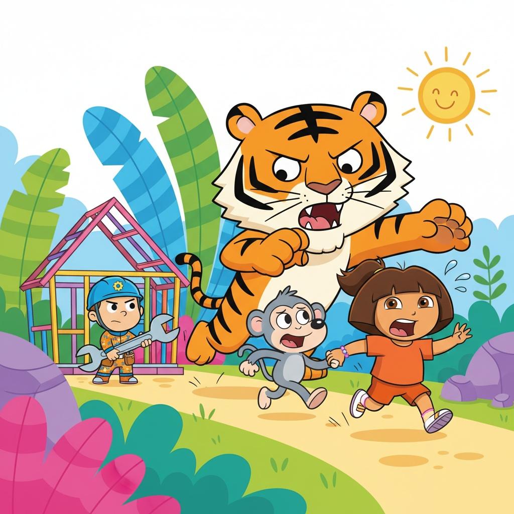 The Terrifying Tiger Chase