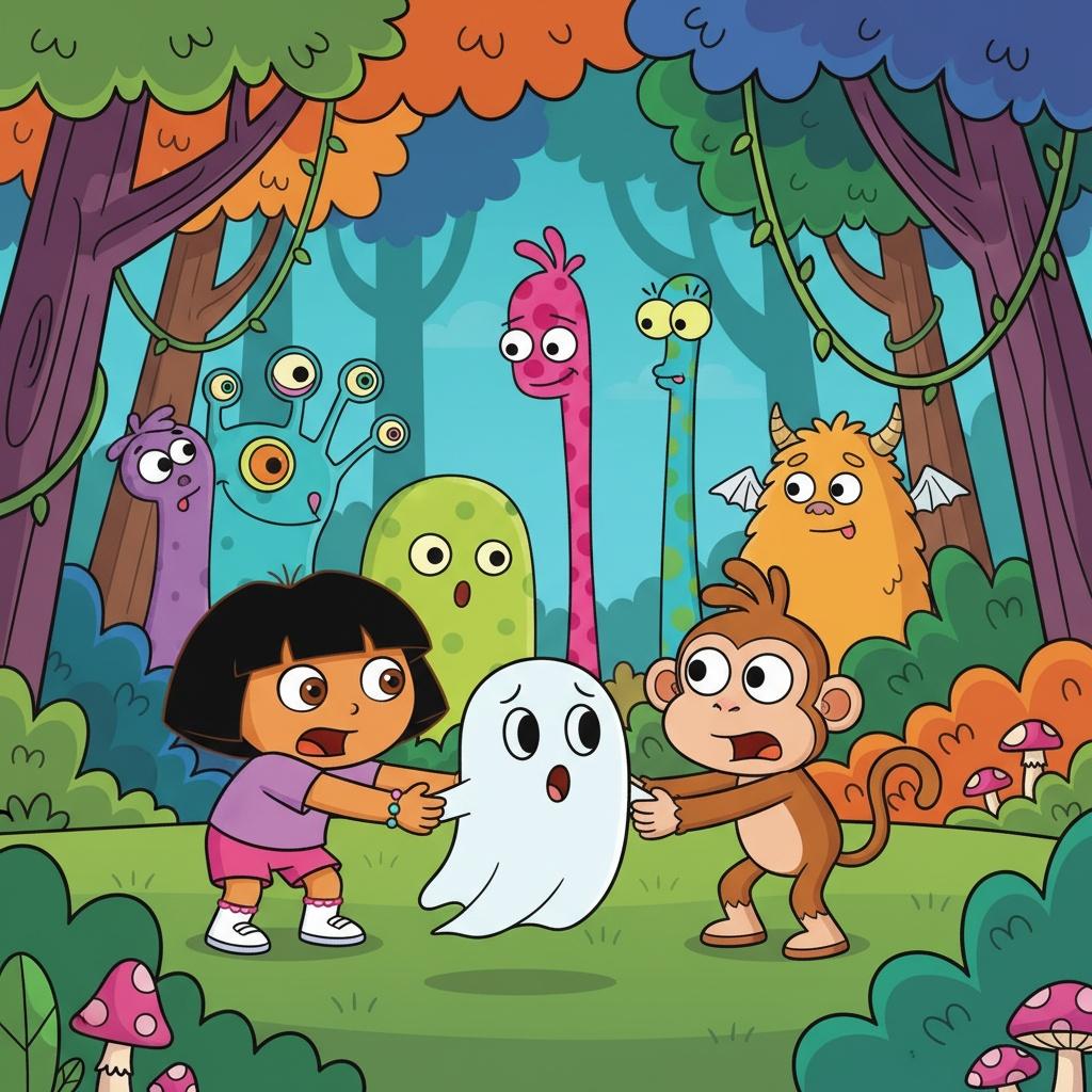 Dora and Boots and the Ghostly Adventure