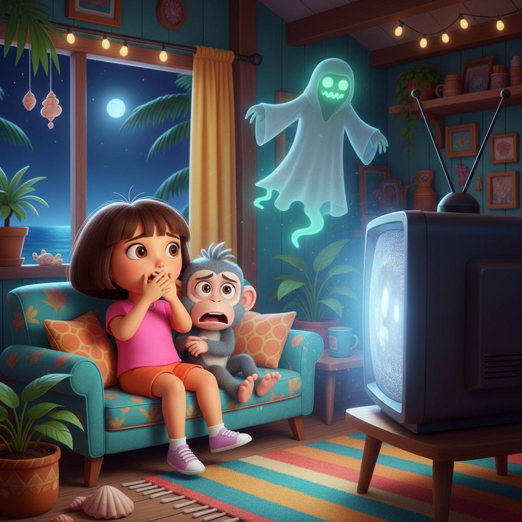 Dora, Boots, and the Ghostly Mystery