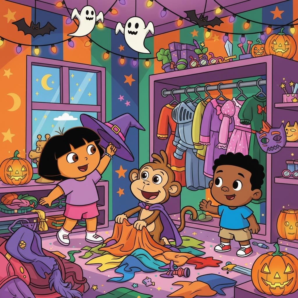Dora and Boots Help Little Bill