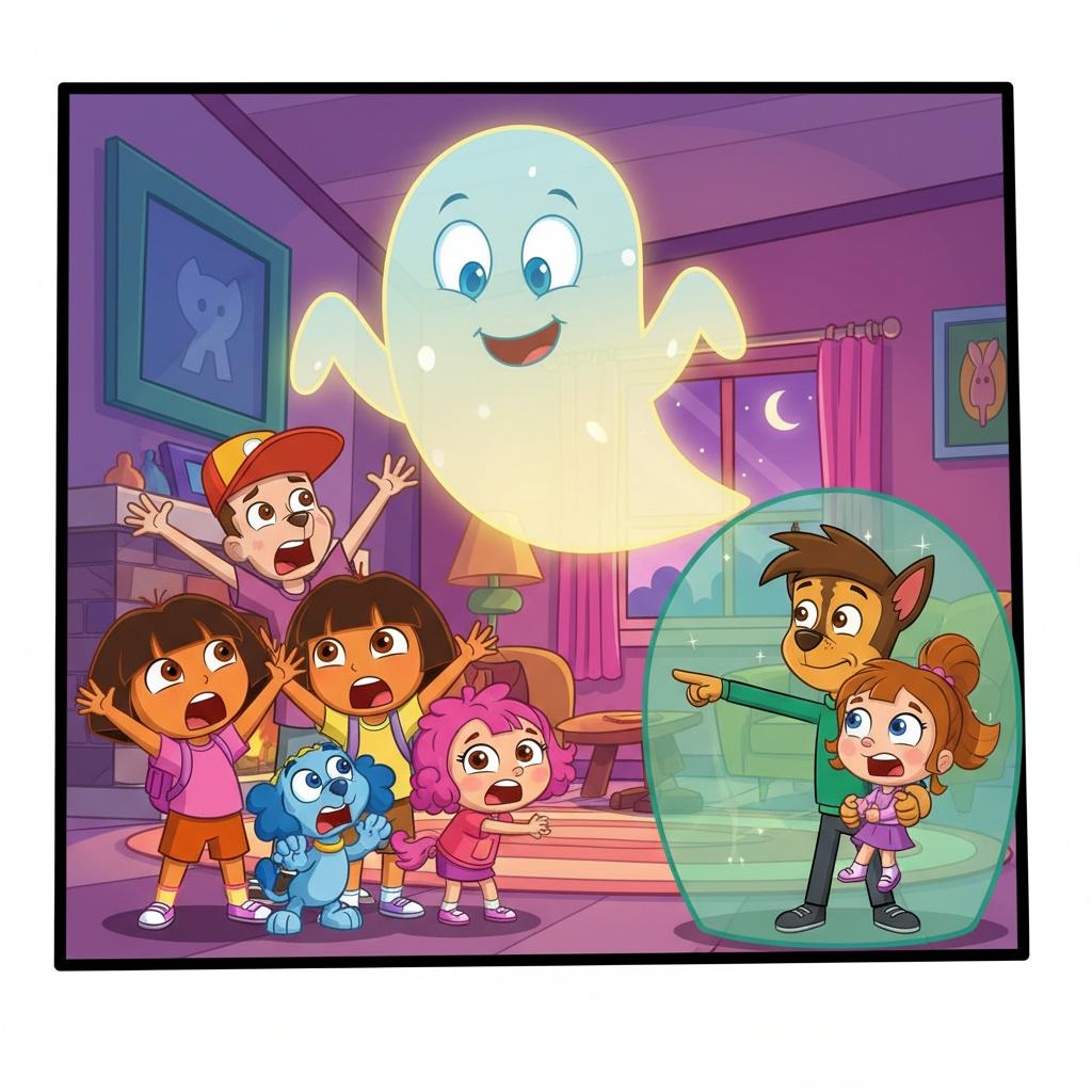 The Ghostly Fright in Nick Jr. Town