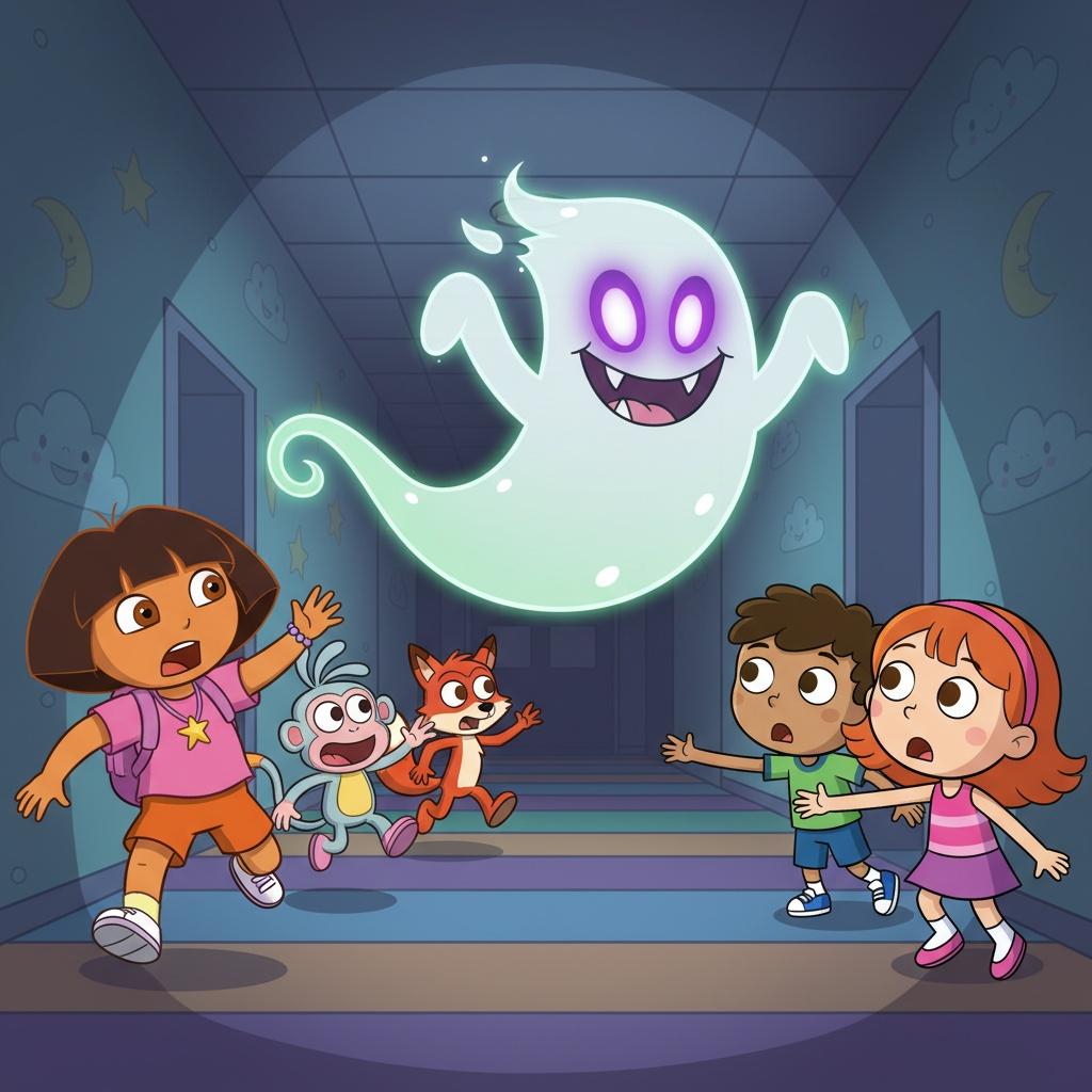 The Ghostly Scare at Nick Jr. Town