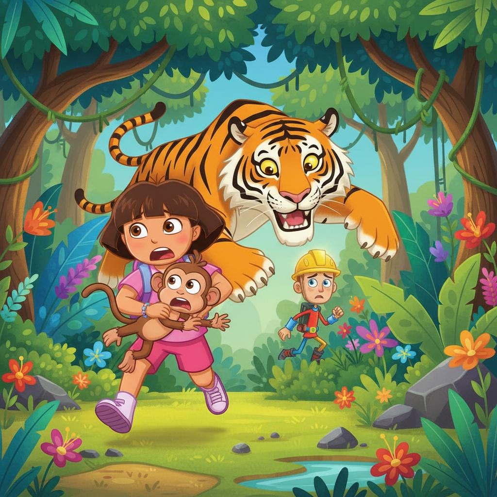 The Terrifying Tiger Chase