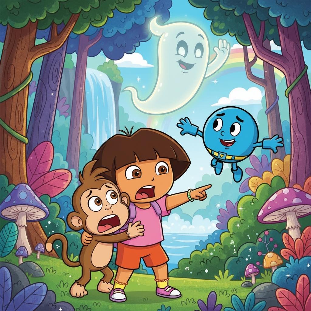 Dora and Boots and the Ghostly Mystery