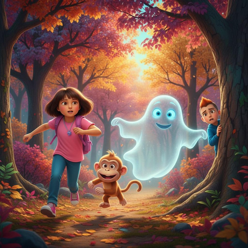 The Ghostly Fright in the Forest