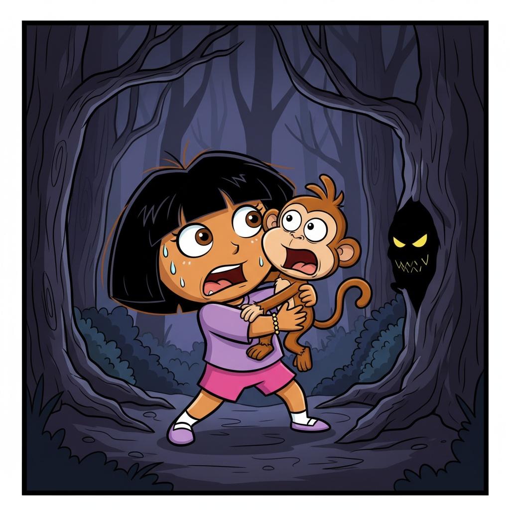 Dora and Boots Get Scared