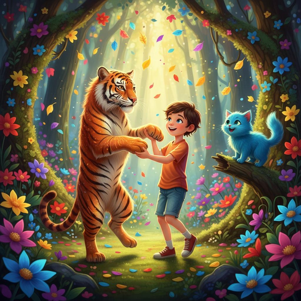 The Magical Dance of the Orange Tiger