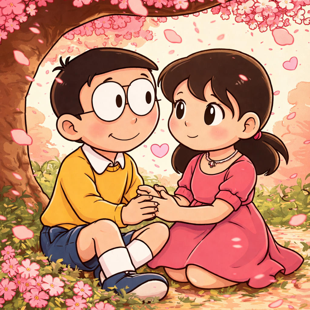 Nobita and Suzuka: A Timeless Love