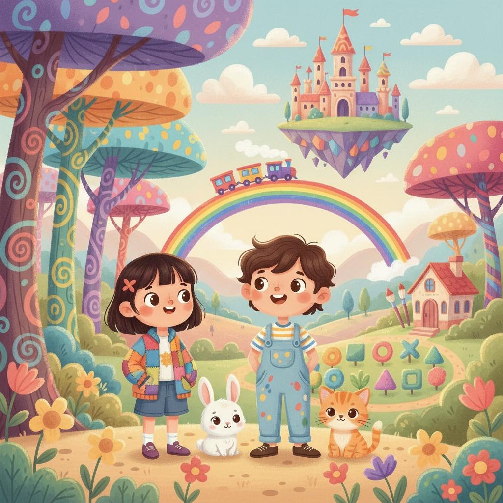 The Rainbow World of Colors and Shapes