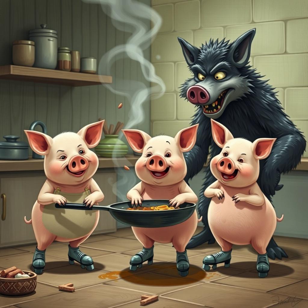 Three Pigs’ Last Supper