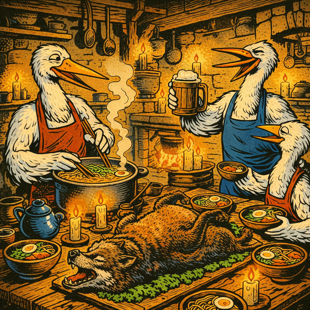 The Storks’ Ritual Feast
