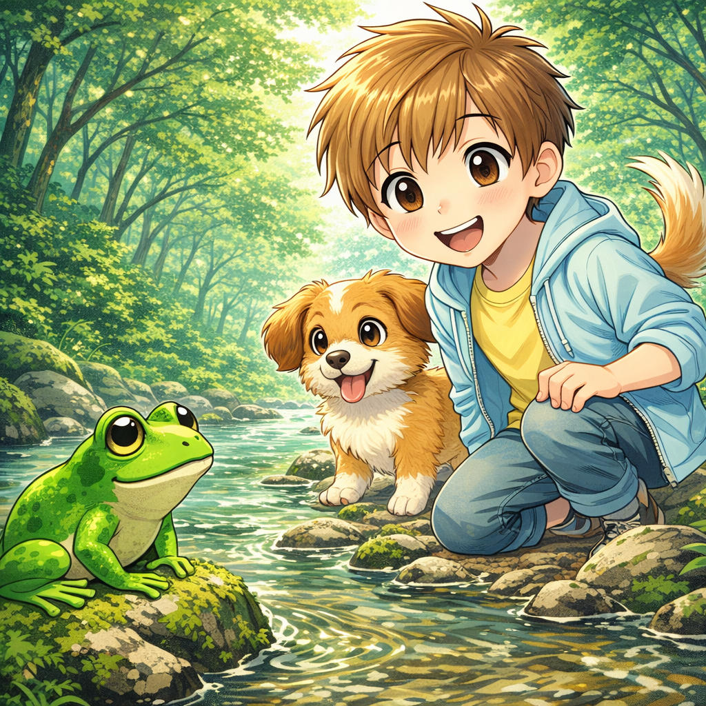 A Frog That Followed Us Home