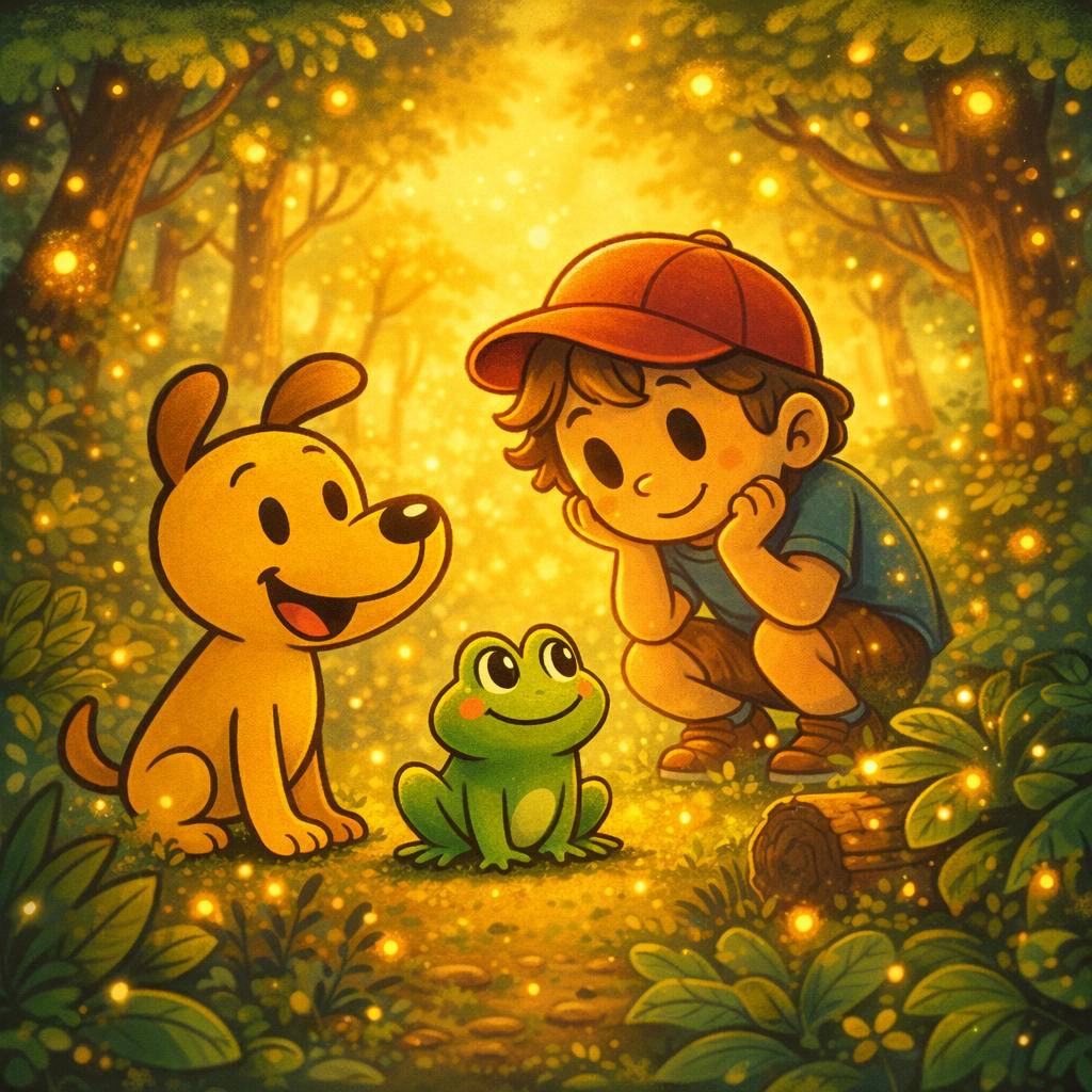 A Frog That Followed Us Home