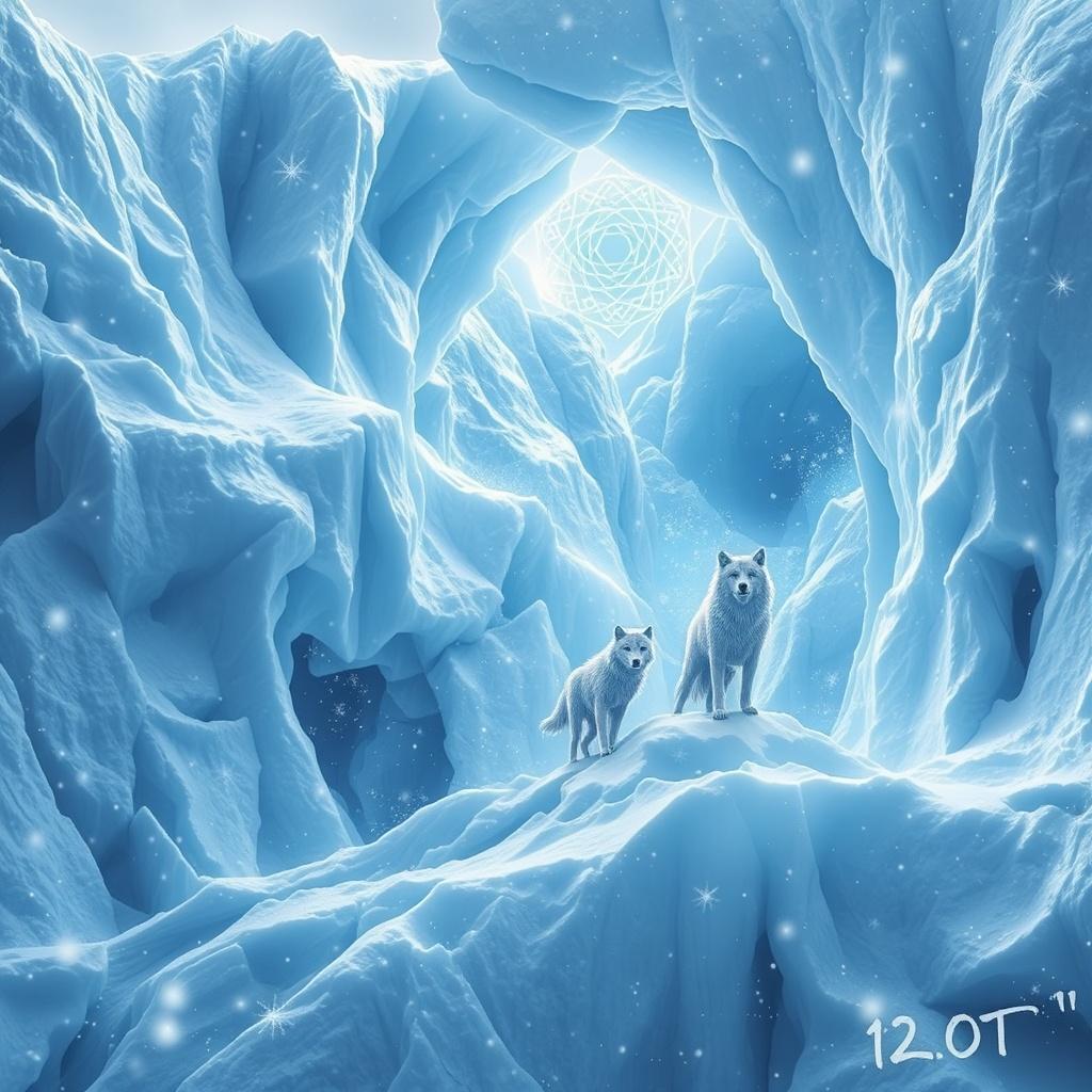Crystal Wolves of the Glacier