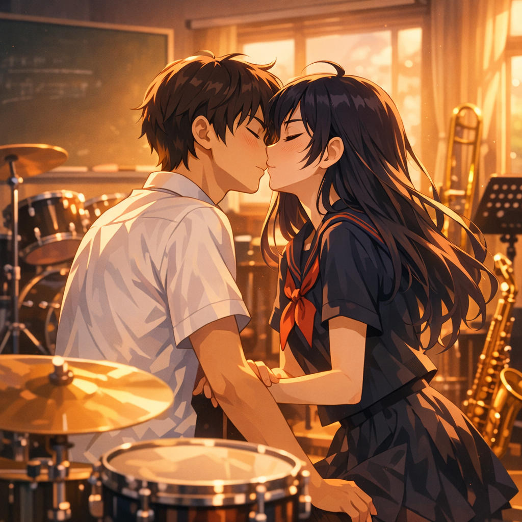 First Kiss in Band Class