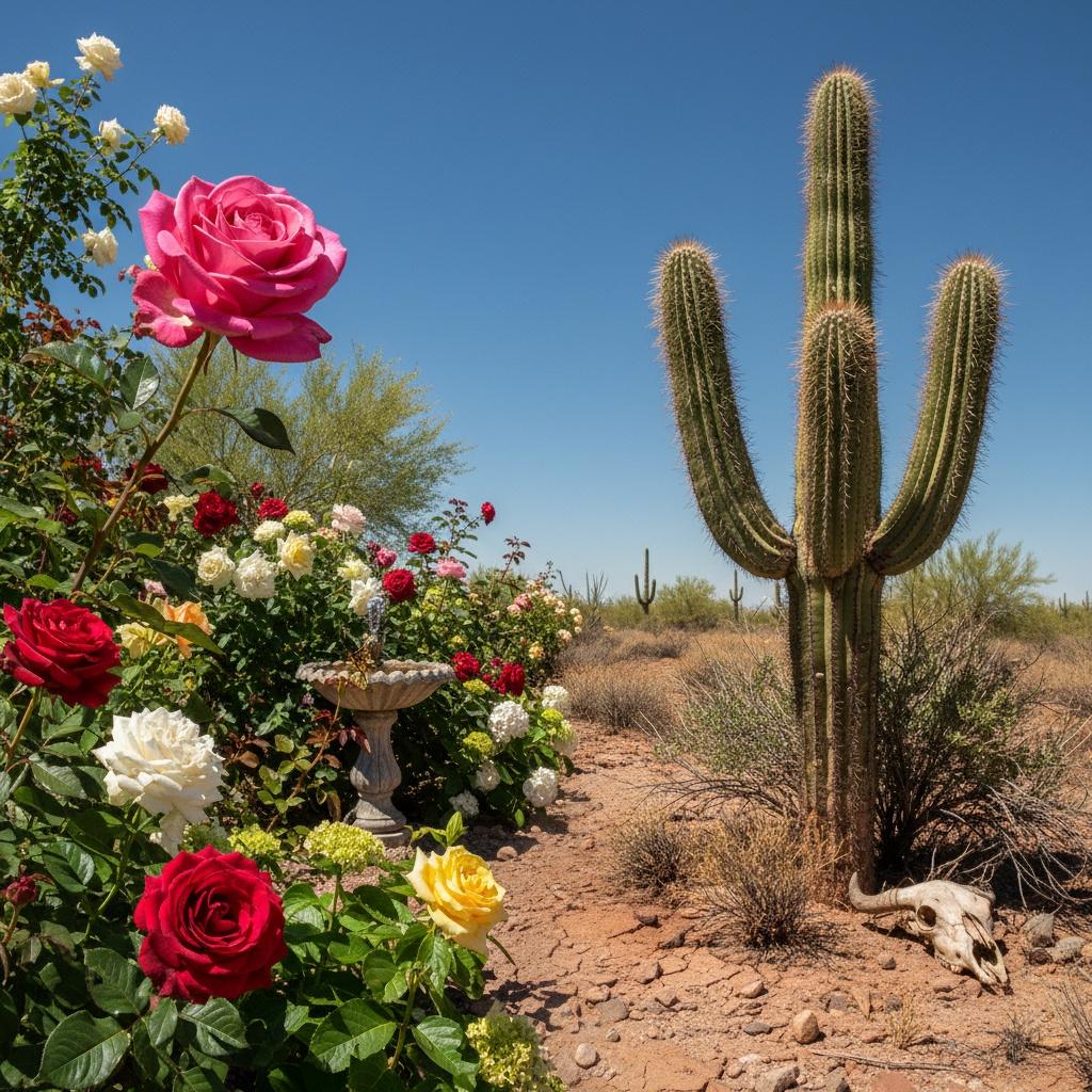 The Proud Rose and the Wise Cactus