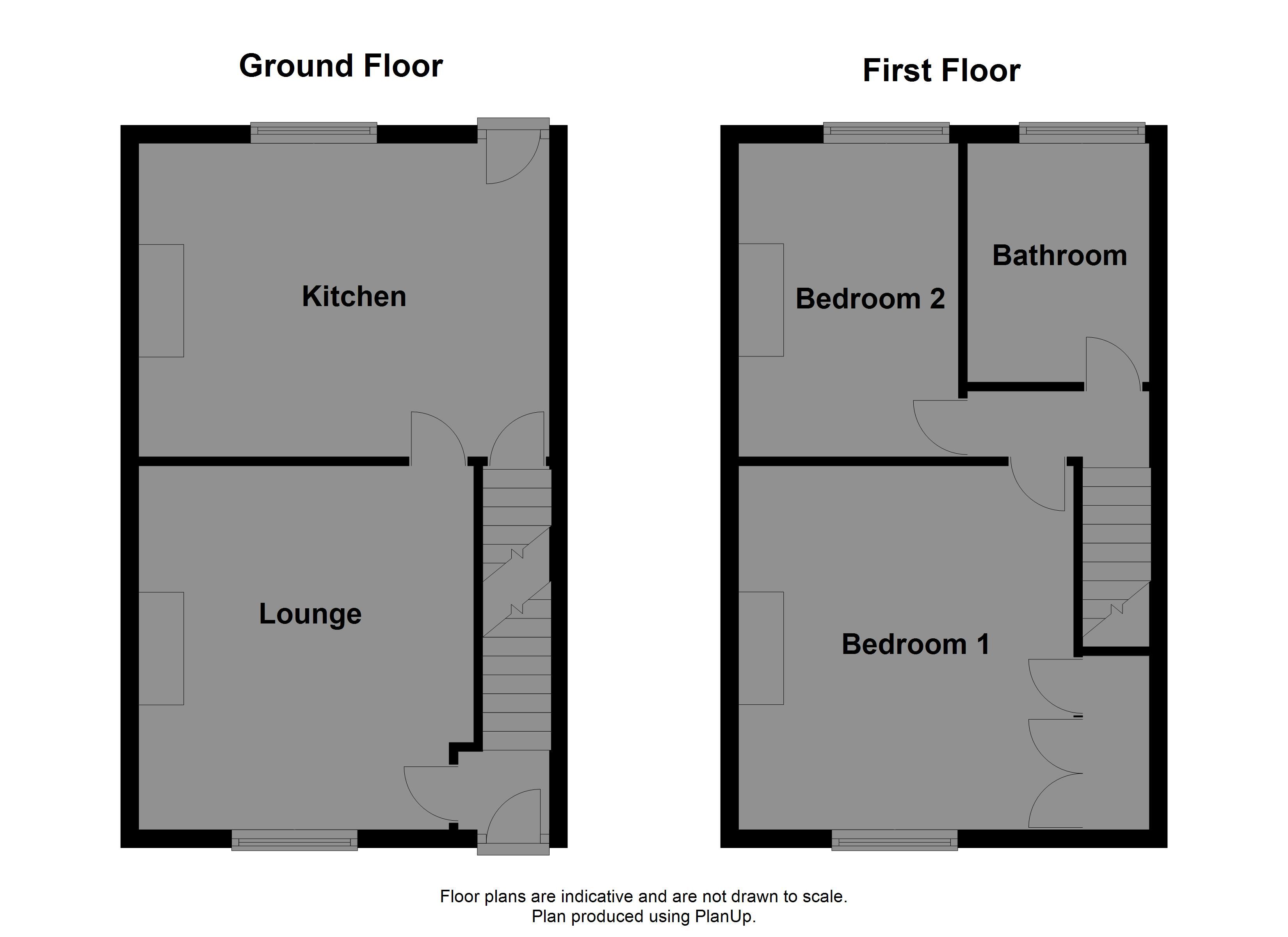floorplan for Emscote Place, Halifax, HX1