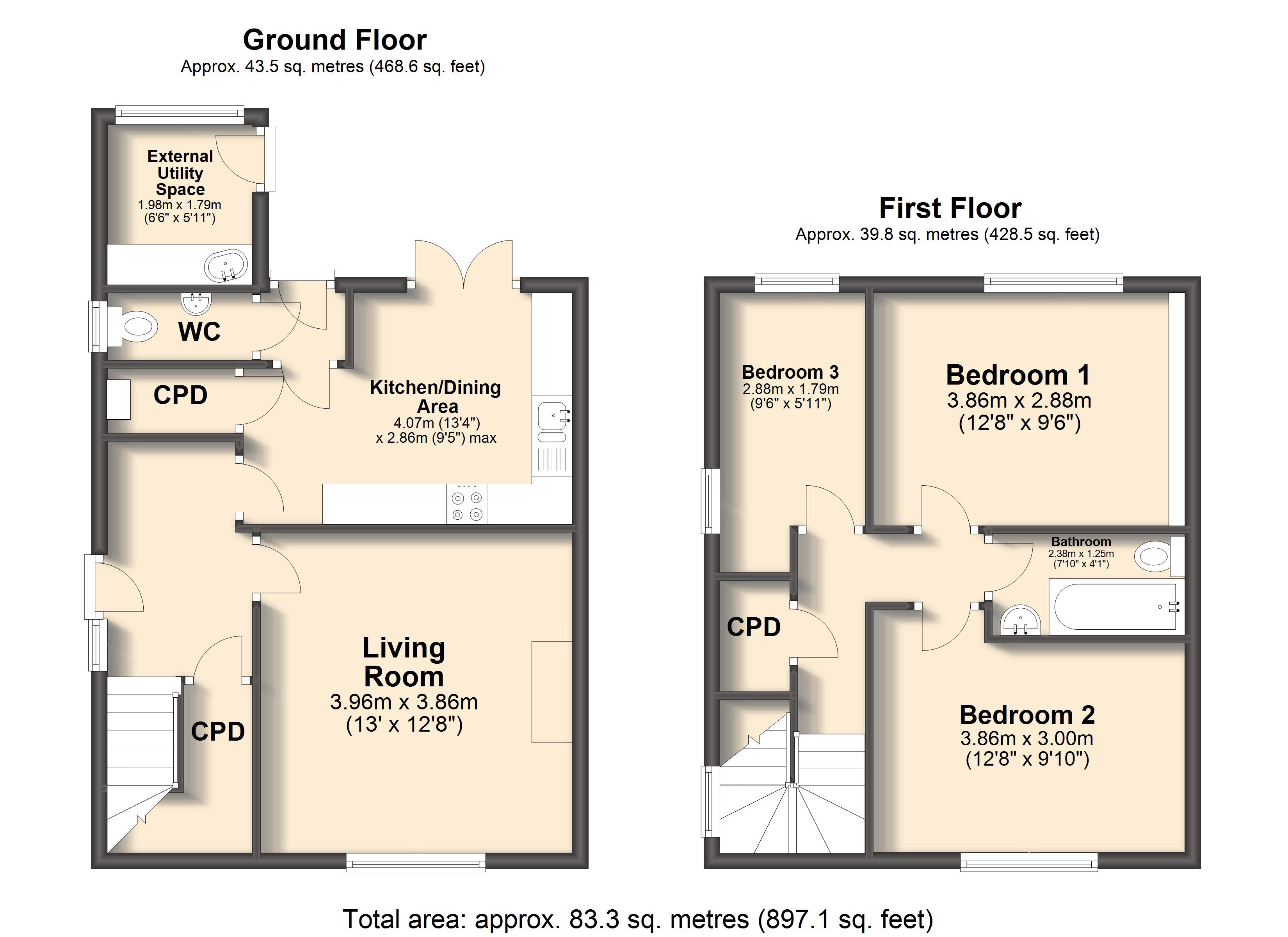 Gower Crescent, Chesterfield, S40 Street