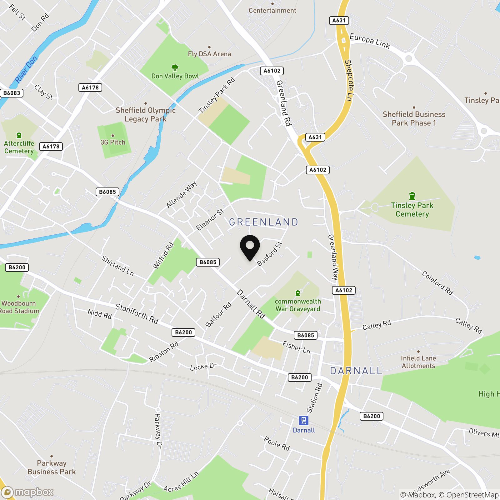 Basford Drive, Sheffield, S9 Street