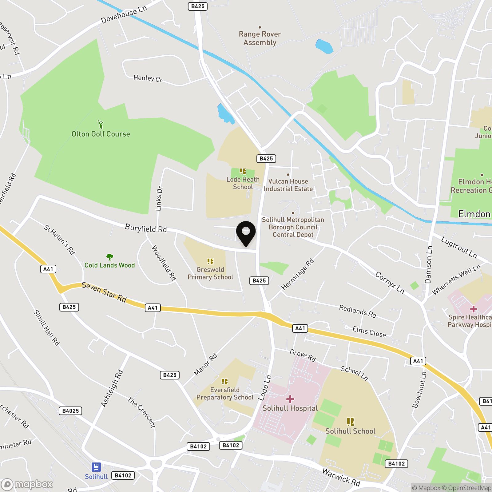 Buryfield Road, Solihull, B91 Street