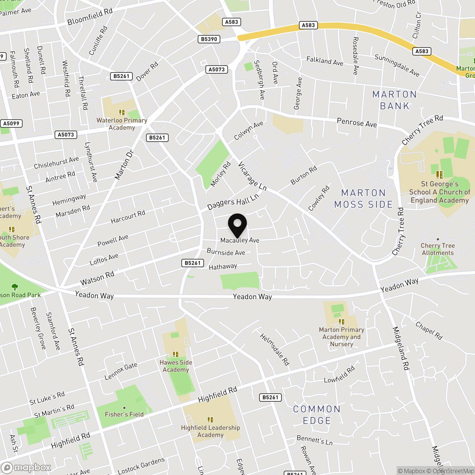 Macauley Avenue, Blackpool, FY4 Street